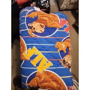 Alf TV Show Cartoon Twin Quilted Bedspread 1987 Deadstock Vtg Open Package